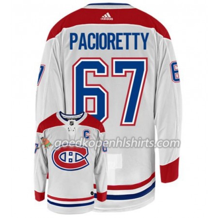Montreal Canadiens MAX PACIORETTY 67 Adidas Wit Authentic Shirt - Mannen